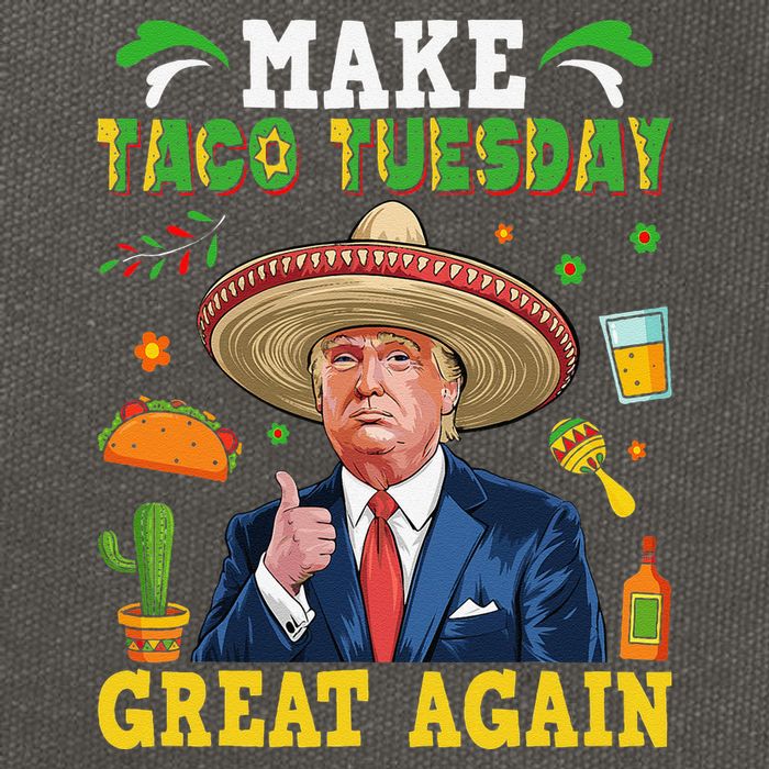Make Taco Tuesday Great Again Trump Mexican Fiesta Cotton Canvas Backpack