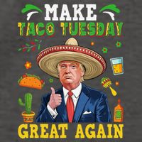 Make Taco Tuesday Great Again Trump Mexican Fiesta Vector Backpack
