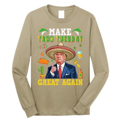 Make Taco Tuesday Great Again Trump Mexican Fiesta Long Sleeve Shirt