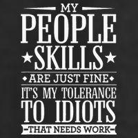 My Tolerance To Idiots Needs Work Funny Sarcasm Microfiber Hand Towel