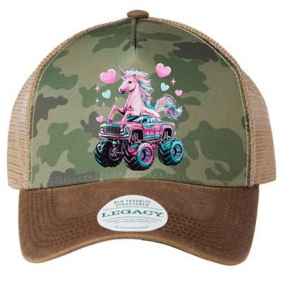 Monster Truck Unicorn Girl Birthday Party Monster Truck Legacy Tie Dye Trucker Hat