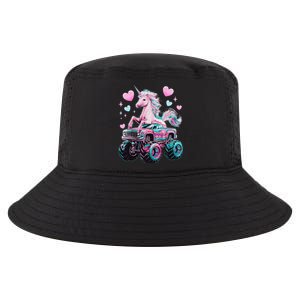 Monster Truck Unicorn Girl Birthday Party Monster Truck Cool Comfort Performance Bucket Hat