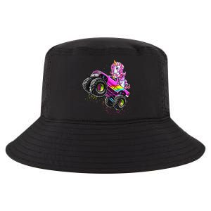 Monster Truck Unicorn Birthday Party Monster Truck Girl Gift Cool Comfort Performance Bucket Hat