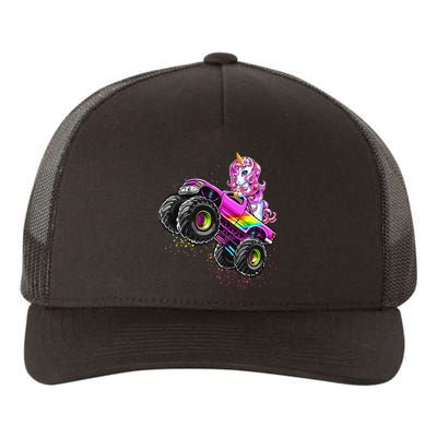 Monster Truck Unicorn Birthday Party Monster Truck Girl Gift Yupoong Adult 5-Panel Trucker Hat