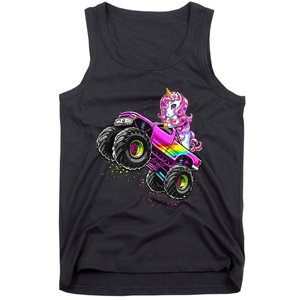 Monster Truck Unicorn Birthday Party Monster Truck Girl Gift Tank Top