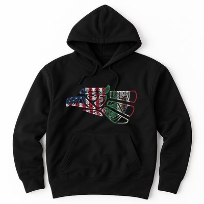 Mexico T Us Flag Patriot Mexican Flag American Flag Hoodie