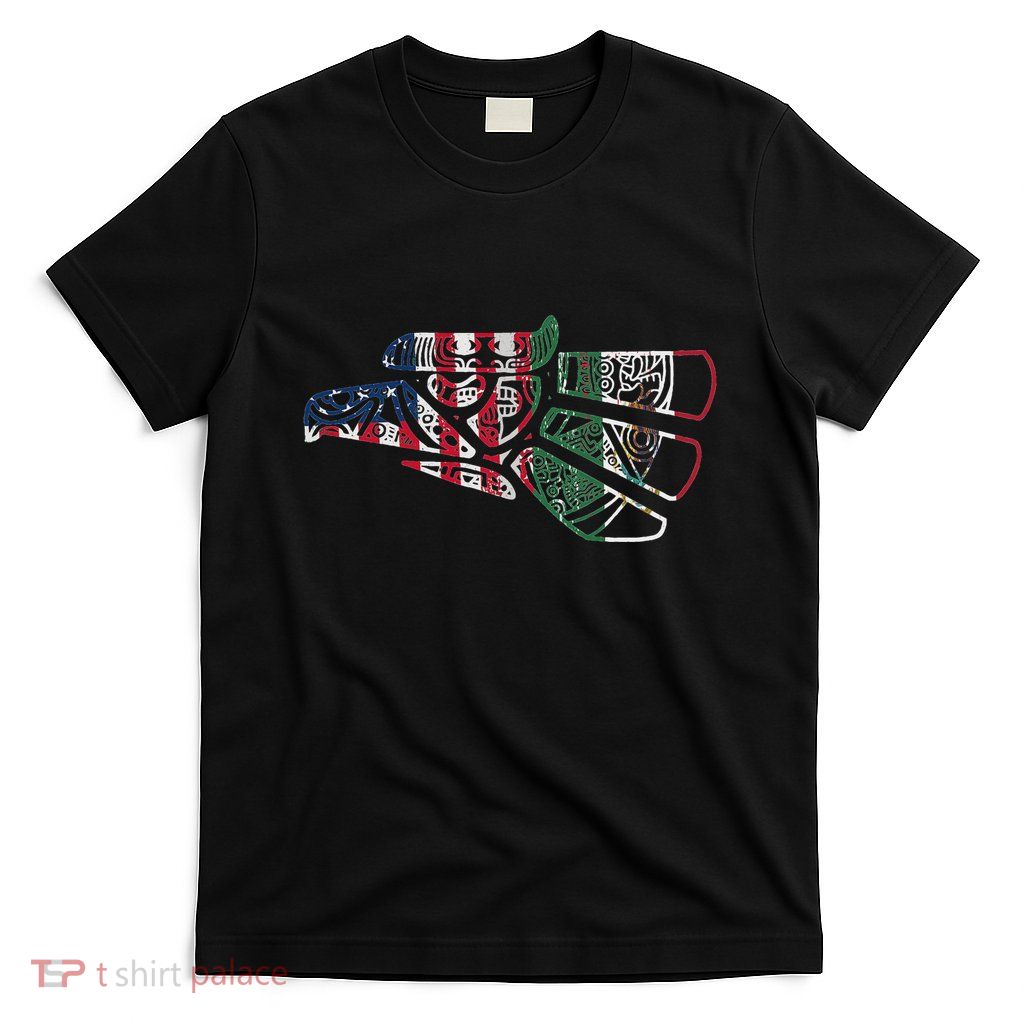 Mexico T Us Flag Patriot Mexican Flag American Flag T-Shirt