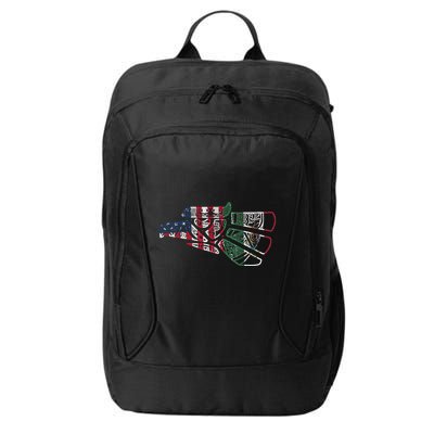Mexico T Us Flag Patriot Mexican Flag American Flag City Backpack
