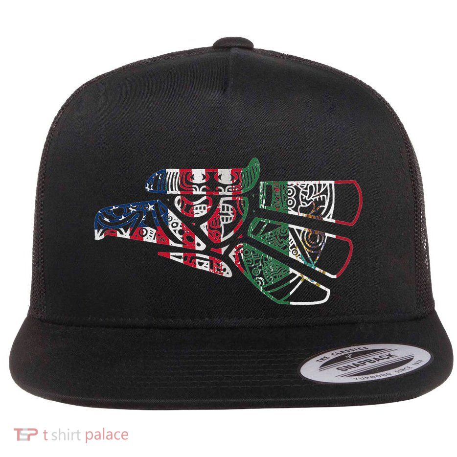 Mexico T Us Flag Patriot Mexican Flag American Flag Flatbill Hat