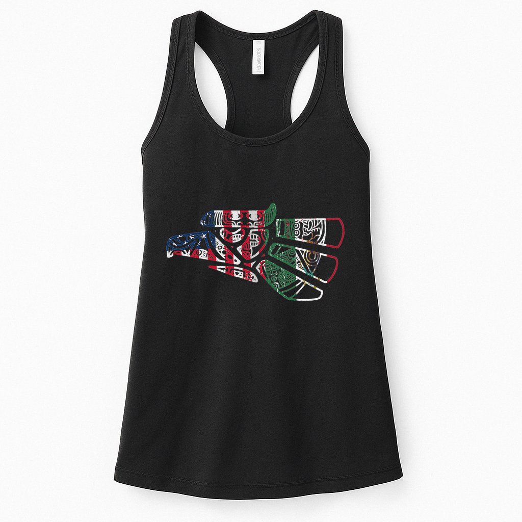 Mexico T Us Flag Patriot Mexican Flag American Flag Womens Tank Top