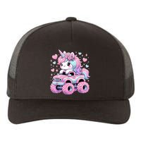 Monster Truck Unicorn Birthday Party Monster Truck Girl Yupoong Adult 5-Panel Trucker Hat