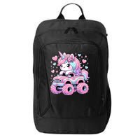 Monster Truck Unicorn Birthday Party Monster Truck Girl City Backpack