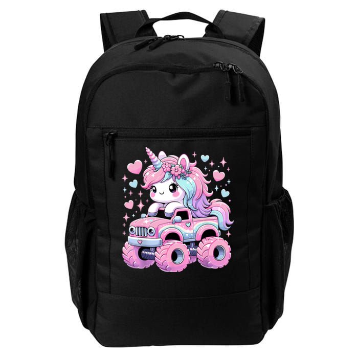 Monster Truck Unicorn Birthday Party Monster Truck Girl Daily Commute Backpack