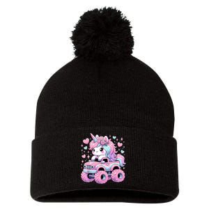 Monster Truck Unicorn Birthday Party Monster Truck Girl Pom Pom 12in Knit Beanie