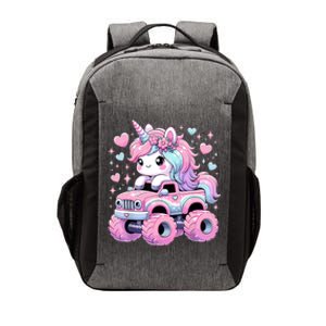 Monster Truck Unicorn Birthday Party Monster Truck Girl Vector Backpack