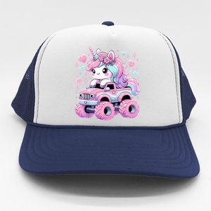 Monster Truck Unicorn Birthday Party Monster Truck Girl Trucker Hat