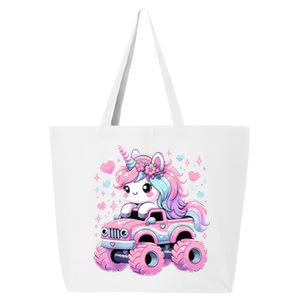 Monster Truck Unicorn Birthday Party Monster Truck Girl 25L Jumbo Tote