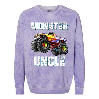 Monster Truck Uncle Colorblast Crewneck Sweatshirt