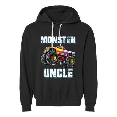 Monster Truck Uncle Garment-Dyed Fleece Hoodie