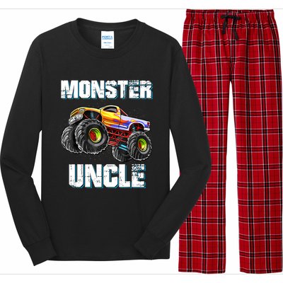 Monster Truck Uncle Long Sleeve Pajama Set