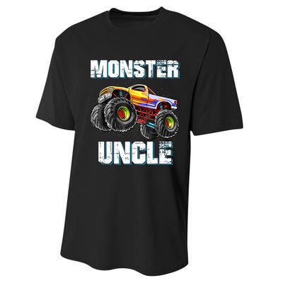 Monster Truck Uncle Performance Sprint T-Shirt