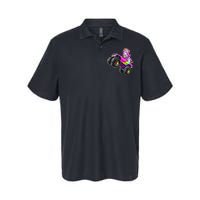 Monster Truck Unicorn Birthday Party Monster Truck Girl Softstyle Adult Sport Polo