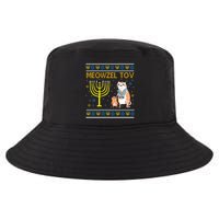 Meowzel Tov Ugly Hanukkah Cat Funny Cool Comfort Performance Bucket Hat