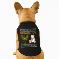 Meowzel Tov Ugly Hanukkah Cat Funny Doggie Tank