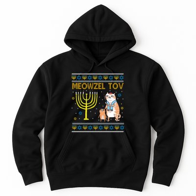 Meowzel Tov Ugly Hanukkah Cat Funny Hoodie