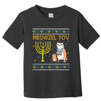 Meowzel Tov Ugly Hanukkah Cat Funny Toddler T-Shirt