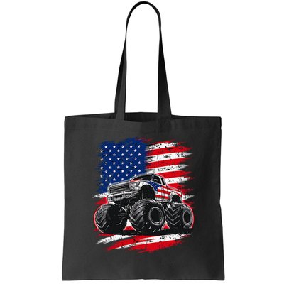 Monster Truck Usa Flag American Bag