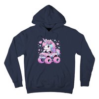 Monster Truck Unicorn Birthday Party Monster Truck Girl Hoodie