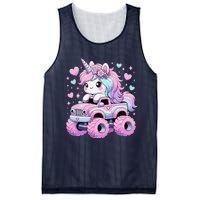 Monster Truck Unicorn Birthday Party Monster Truck Girl Mesh Reversible Basketball Jersey Tank