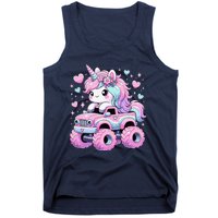 Monster Truck Unicorn Birthday Party Monster Truck Girl Tank Top