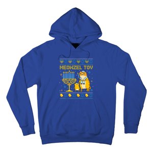 Meowzel Tov Ugly Hanukkah Cat Chanukah Jew Orah Gift Hoodie