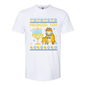 Meowzel Tov Ugly Hanukkah Cat Chanukah Jew Orah Gift Softstyle CVC T-Shirt