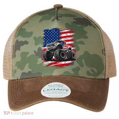 Monster Truck Usa Flag American Legacy Tie Dye Trucker Hat