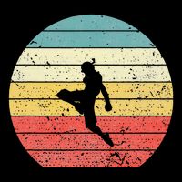 Muay Thai Vintage Retro Sunset Thai Boxing Kick Kids T-Shirt