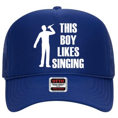 Music Teacher Vocal Coach Singer Musical Gift High Crown Mesh Back Trucker Hat