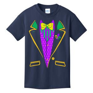 Mardigras Tuxedo Vest Kids T-Shirt