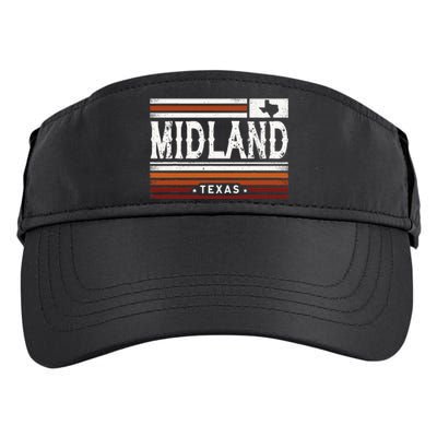 Midland Texas Vintage Country Retro Adult Drive Performance Visor