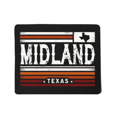 Midland Texas Vintage Country Retro Mousepad