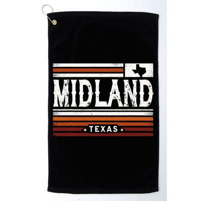 Midland Texas Vintage Country Retro Platinum Collection Golf Towel