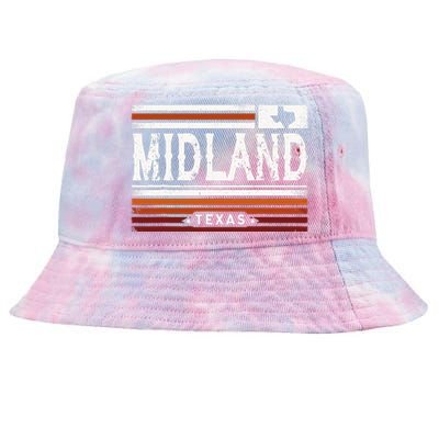 Midland Texas Vintage Country Retro Tie-Dyed Bucket Hat