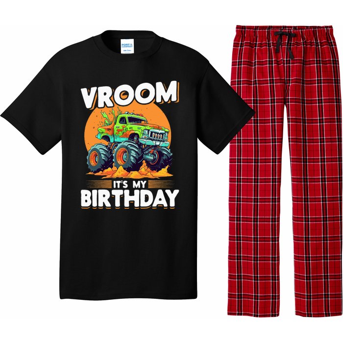 Monster Truck Vroom It´s my Birthday Pajama Set