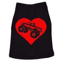 Monster Truck Valentines Day with Heart Boy Doggie Tank