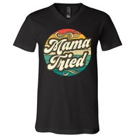 Mama Tried Vintage Country Music Outlaw Retro V-Neck T-Shirt