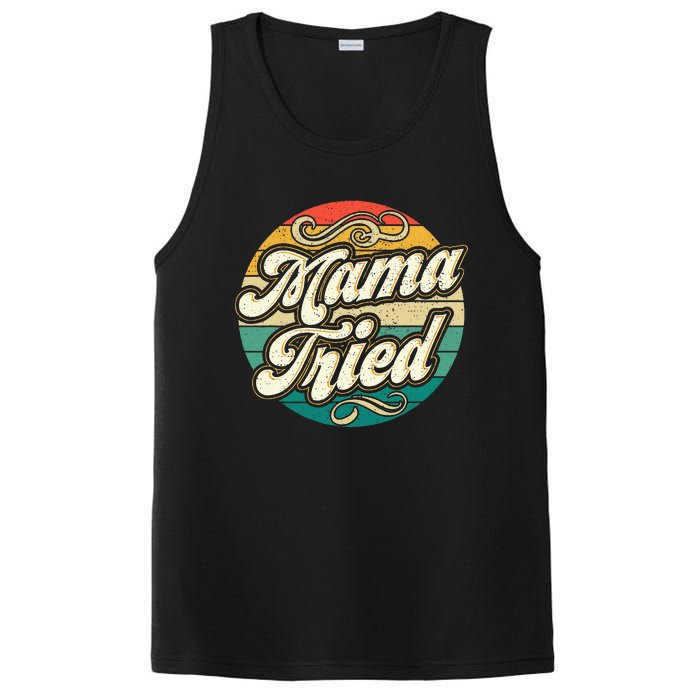 Mama Tried Vintage Country Music Outlaw Retro PosiCharge Competitor Tank