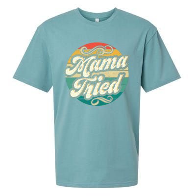 Mama Tried Vintage Country Music Outlaw Retro Sueded Cloud Jersey T-Shirt