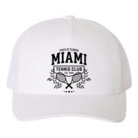 Miami Tennis Varsity Player Style Yupoong Adult 5-Panel Trucker Hat